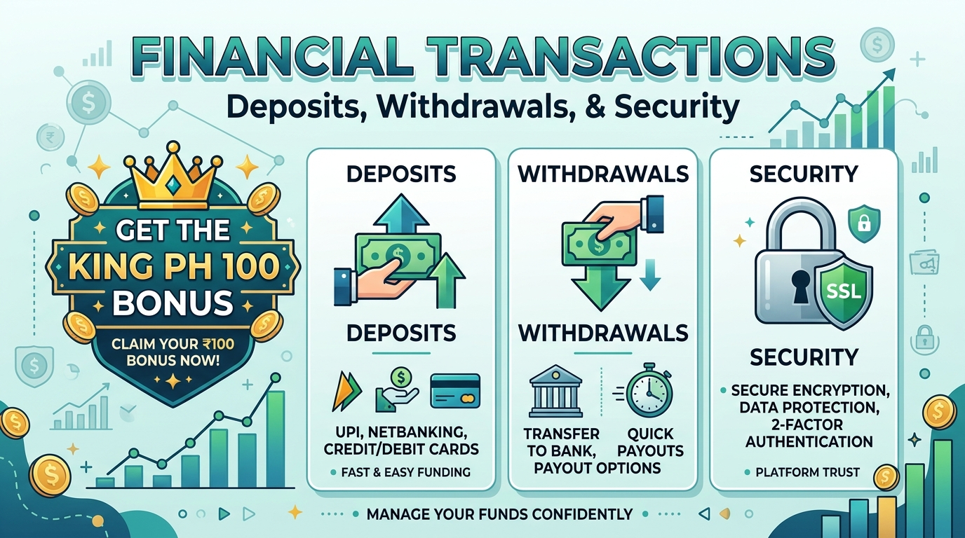 Financial Transactions: Deposits, Withdrawals, and Security