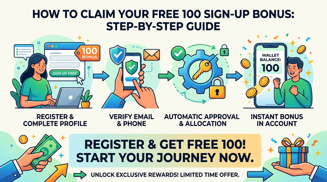How to Claim Your Free 100 Sign-Up Bonus: Step-by-Step Guide