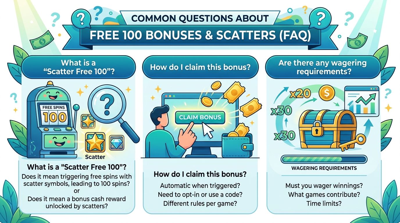 Top Casinos Offering Scatter & Free 100 Bonuses